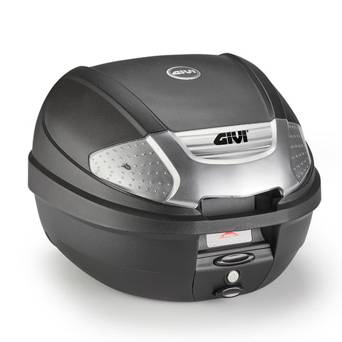 GIVI 30l Monolock -takalaukku (musta, hopeareflektorilla)